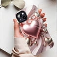 thumbnail image 5 of Valentine's Day Luxury Metallic Hearts 3D iPhone Case for Women Men, Shimmering Protective Case Compatible with iPhone 11/12/13/14/15/16 (Pro Max/Plus), 5 of 9