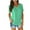 Green, variant on KBODIU Women's T-Shirts, Women Short Sleeve V-Neck Shirts Summer Loose Casual Basic Tee T-Shirt