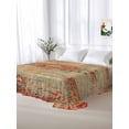 thumbnail image 6 of Red Blue Boho Flat Sheets Only Full Size, Soft Breathable Bed Top Sheets for Mattress, Ehtnic Abstract Art Modern Geometric Luxury Bedding Flat Sheets for Home Hotel Bedroom Bed Protection, 6 of 9