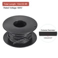 thumbnail image 2 of Uxcell 30AWG Silicone Ribbon Cable 4Pin 30 Gauge Flat Cable Flexible Silicone Wire 10m/32.8ft Black Tinned Copper Wire, 2 of 6
