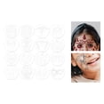 thumbnail image 2 of 16 piezas de plantillas para pintar cara y cuerpo, plantillas para pintar, fácil de limpiar/arte corporal, plantilla DIY para disfraces de Halloween, Yuyangstore Plantillas de pintura facial, 2 of 8
