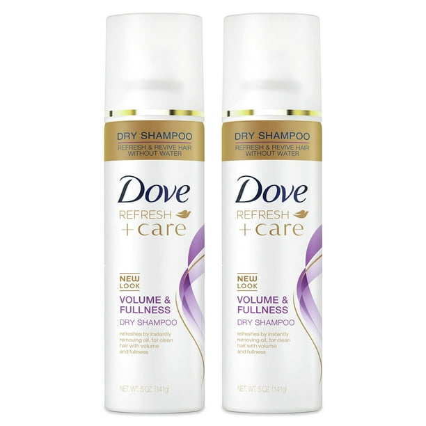 Champú seco Dove Volume & Fullness para cabello graso, 150 ml, paquete de 2