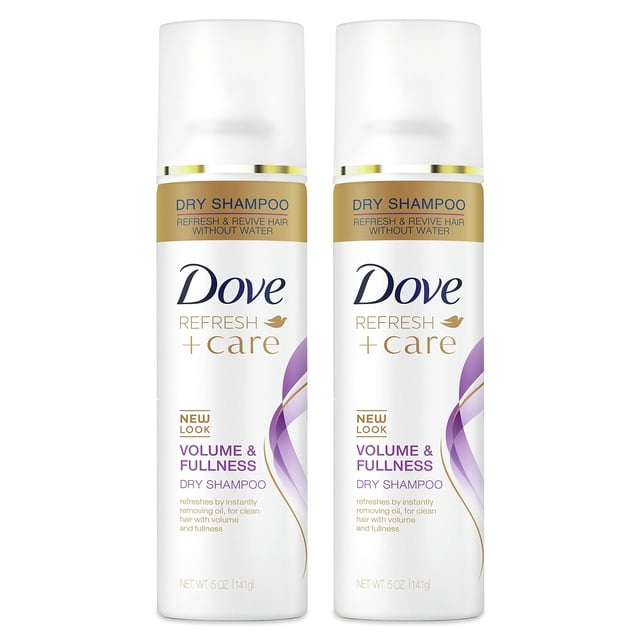 Champú seco Dove Volume & Fullness para cabello graso, 150 ml, paquete de 2