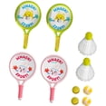 thumbnail image 3 of DYNWAVECA 2 Pieces Kids Badminton Rackets Set Outdoor Racquet with Ball and Shuttlecock Interactive Toy Badminton Shuttlecocks for Kids Contains 6 balls, 3 of 10