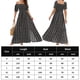 thumbnail image 2 of Vestido De Cintura Dividida Vestido de mujer con estampado de rayas verticales Vestido elegante informal para viajes (Negro S) Ygjytge para Mujer Negro T S, 2 of 7