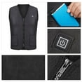 thumbnail image 3 of Moda hombres mujeres chaleco eléctrico calentador calefacción chaleco térmico cálido, 3 of 7