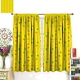 thumbnail image 3 of Mid Century Curtains,Mid Century Fifties Modern Retro Colors Pattern Window Drapes for Living Room Bedroom Kitchen Bathroom Home Set 2 Panels,55x39 Inches, 3 of 8