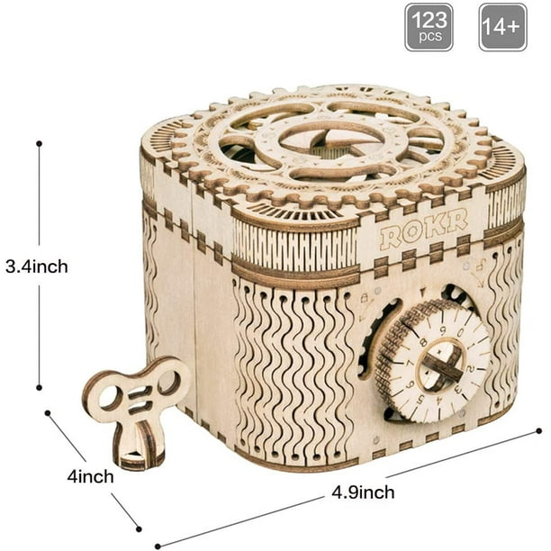 Maison de puzzle en bois 3D Casse-tête unique fait à la main pour adultes  et