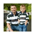 thumbnail image 2 of Ireland Men's Rugby Shirt 100% Cotton Short Sleeve Bottle Green & White Stripe by Lansdowne Sports Official Collection, 2 of 5