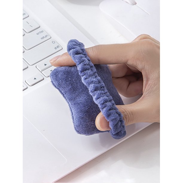 1pc Plain Wrist Band, Navy Blue Soft Wrist Cover For Household