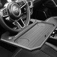thumbnail image 2 of Car Tray Table, Steering Wheel Desk Travel Table, Multifunctional Auto Car Tray For Laptop Food Reading Working Stand Table Holder Fits Most Vehiclesb, 2 of 5