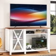 thumbnail image 2 of Uforic 52"Modern Farmhouse TV Stand with Power Outlet for TVs up to 60" - White, 2 of 9