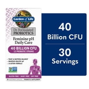 Garden of Life Dr. Formulated Feminine pH Daily Care Probiotic, 40 Billion CFU, 13 Strains, Vaginal Health & pH Balance Support, 30 Capsules