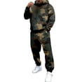 thumbnail image 3 of Blekii Men's Printed Sweatsuit Set, Hoodie & Joggers Matching Outfit, Daily Casual Loungewear, Soft French Terry Two-Piece, Comfortable Home And Gym Set for Men, Stylish Relaxed, 3 of 7
