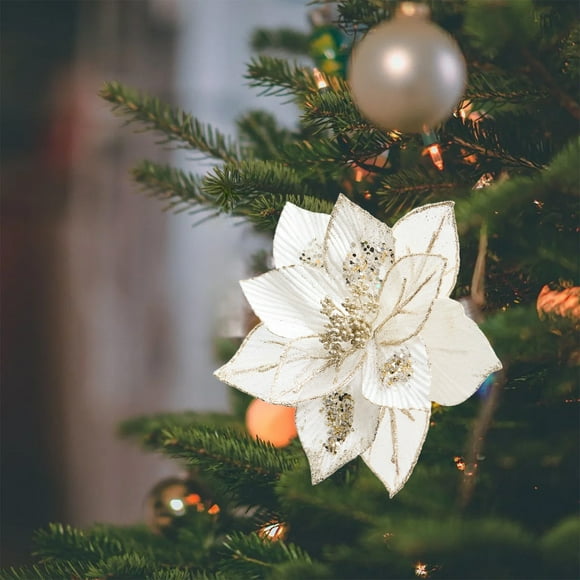 1Pcs Christmas Tree Decoration Simulation Flower - Cloth Material Simulation Flower - Wedding/Party/Hall Scene Decoration - Holiday Gift