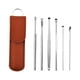 thumbnail image 1 of Ear Picks Sticks Cuchara de acero inoxidable Ear Ear Cera Removedor Lavable Viaje Polidado Curette Pickers Herramientas para el hogar Marrón 6pcs Inevent CE001348-03, 1 of 7