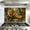 Color 1, variant on Kitchen Backsplash Peel and Stick Wall Murals Forest Red Leaves Trees Blue Mysterious Scenery Autumn Removable Mural 35.4"W x 23.6"H, Oil Proof Vinyl Wallpaper for Fireplace & Behind Stove