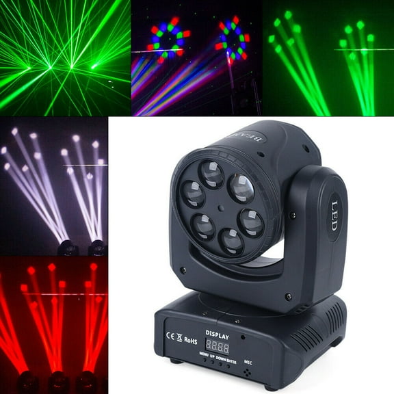 120W RGBW DMX DJ Disco Lights LED Beam Wash Moving Head Large Stage Lighting Fixture