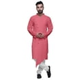 thumbnail image 1 of Atasi Kurta à Manches Longues de Designer pour Garçons, Décontracté, Uni, en Coton, SatinKurta, 1 of 5