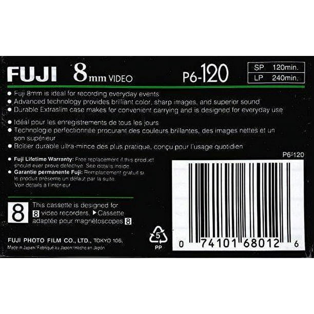 FUJIFILM Hi8 MP Type P6-120 - 8mm tape - 1 x 120min - Walmart FUJIFILM Hi8 MP Type P6-120 - 8mm tape - 1 x 120min - Walmart