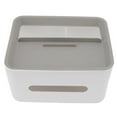thumbnail image 3 of Servilletero, Cubierta De Caja De Pañuelos De Gran Capacidad De Apertura Amplia, Resistente A Caídas, Almacenamiento De Papelería De Plástico Para Sala De Estar, 3 of 7