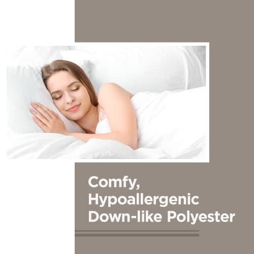 DOWNLITE 4 Pack Hotel Style Hypoallergenic Down Alternative Value