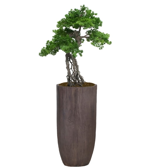 Artificial Faux Real Touch 4.17 Feet Pine Tree With Planter