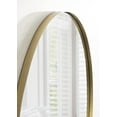 thumbnail image 4 of Kate and Laurel Rollo Midcentury Oval Metal Framed Mirror, 20 x 30, Gold, Decorative Modern Mirror Decor for Wall, 4 of 9