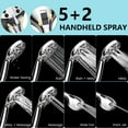 thumbnail image 5 of PHANCIR 12 Inch Rain Shower Head Combo, High Pressure Rainfall with Ajustable Extension Arm, 7 Modes Handheld Showerhead for Bathroom, Chrome, 5 of 11