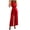Red plus size 2 piece set a1, variant on Usloyux Women's Plus Size 2 Piece Set Sleeveless Round Neck Blazer Top and Wide Leg Pants Matching Outfits Solid Casual Tracksuit, Black 2XL