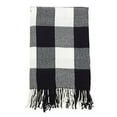 thumbnail image 2 of Fennco Styles Classic Buffalo Check Fringe 50 x 60 Inch Throw - Red Throw Blanket for Couch, Living Room, Bedroom, Christmas, Holiday and Home Décor, 2 of 7