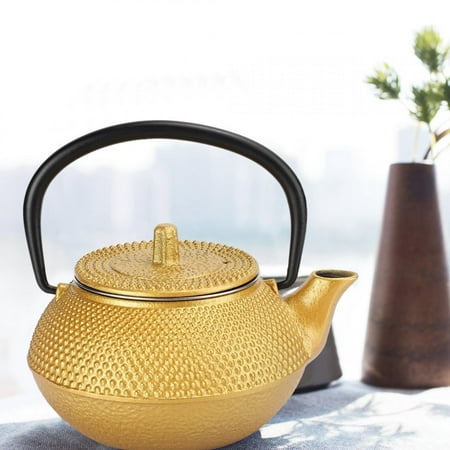 Flameen Teapot Cast Tea Pot Iron Kettle 0 3l Home Decoration Crafts Collectibles Uncoated Gift Elegant Decor Canada - Cast Iron Home Decor Collectibles