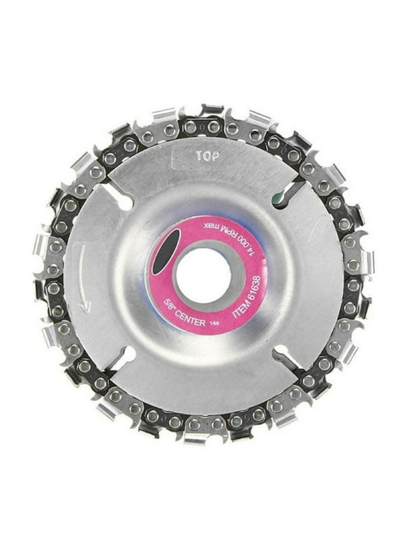 Baofu Grinder Chain Disc 4 Inch Wood Carving Disc for 100/115mm Angle Grinder 22 Tooth for Home
