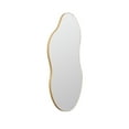 thumbnail image 3 of SHYFOY 32" Irregular Wall Mirror with Gold Metal Frame, Modern Accent Mirror for Living Room Decor, 3 of 8