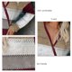 thumbnail image 4 of Suéter de punto con cuello en V para mujer, con hombros caídos, manga larga, informal, para otoño e invierno, color rojo vino M, 4 of 5