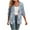 Blue Cardigan, variant on Htigea 3/4 Sleeve Cardigan for Women Color Block Open Front Comfy Cardigans Blouses Lightweight Tops Red,M