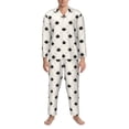 thumbnail image 3 of Lsque Maple plaid Pattern Long Sleeve Pajama Set for Men - Soft 2-Piece Sleepwear and Loungewear Set with Pockets, Comfy Nightwear-Medium, 3 of 7