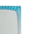 thumbnail image 2 of Modern Fitted Sheet, Contemporary Geometric Squared Design with Lines Ombre Like Colored Image Print, Soft Decorative Fabric Bedding, Twin Size, White and Blue, by Ambesonne, 2 of 2
