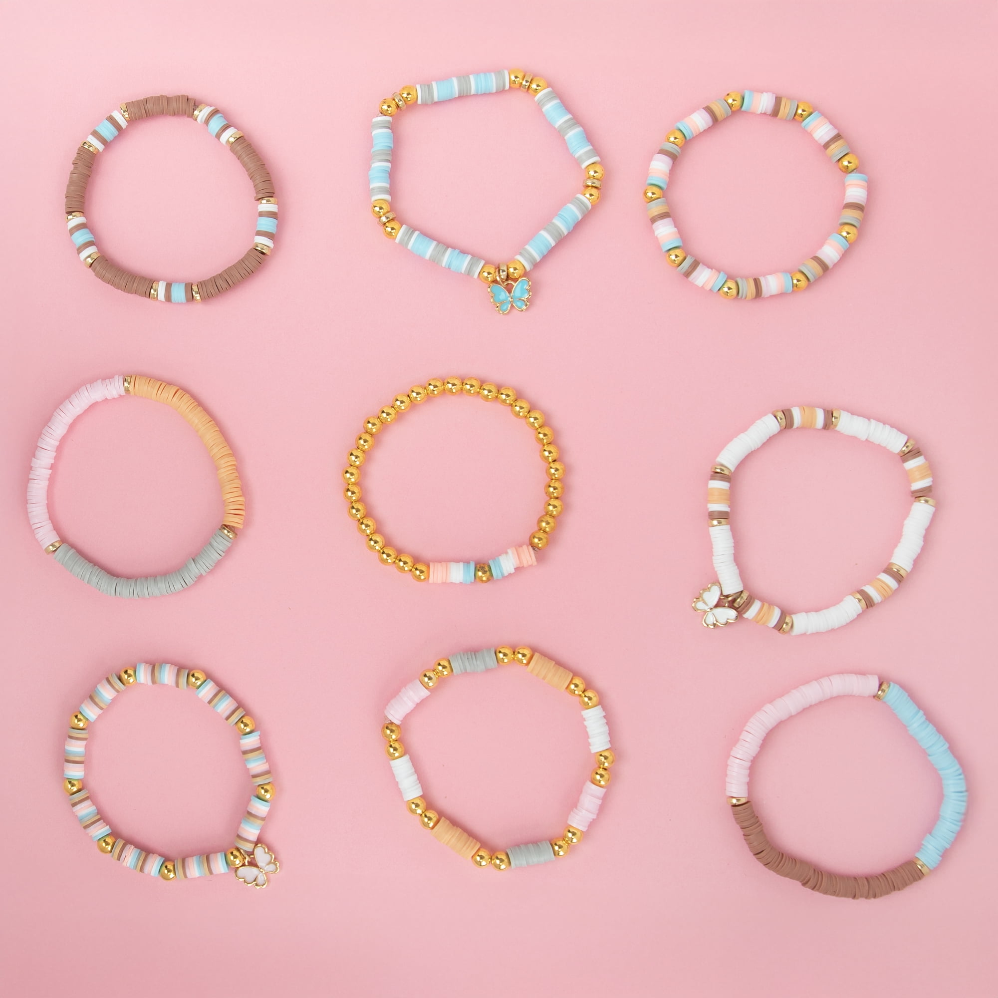 Cousin DIY Jewelry Making Kit with Colorful Heishi Beads and Charms