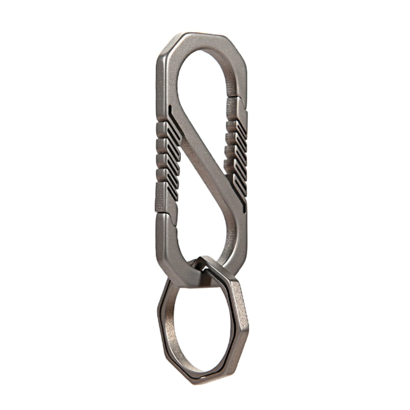 Titanium Alloy Keychain Backpack Outdoor Carabiner Accessories Key Holder 