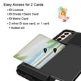 thumbnail image 2 of SOATUTO for Samsung S21+ Case Galaxy S21 Plus Case Credit Card Holder Shell Wallet Case Slide Cover Dual Layer Hard PC Soft TPU Rubber Cover Phone Case for Samsung Galaxy S21 Plus 5G 6.7" - Black, 2 of 5