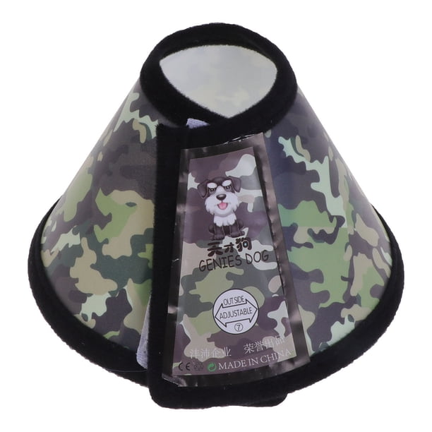 EeaseMX Precioso collar isabelino antimordeduras para mascotas, protector antiarañazos para perros, cachorros y gatos (Camuflaje n.° 7)