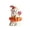 A, variant on Halloween Ceramic Ghost Figurine Set, Cute Mini Ghost Statues with Party Hats Sunglasses and Pumpkin Details, Gothic Tabletop Decor for Shelf Mantel Desk Party and Home Display, A