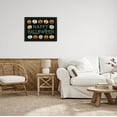 thumbnail image 2 of Stupell Industries Happy Halloween Jack-o-Lanterns Graphic Art Black Framed Art Print Wall Art, Design by Elizabeth Tyndall, 2 of 7