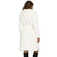 thumbnail image 3 of DARING DIVA Women's Warm Fluffy Faux Fur Coat with Belt S White, 3 of 6