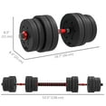 thumbnail image 3 of Soozier Ensemble d'Haltères Réglables de 66 Lb pour la Mise en Forme du Corps, 3 of 10
