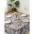 thumbnail image 3 of Vintage Spring Floral Suqare Tablecloth - 60 x 60 Inch, Farmhouse Flowers Blue Vintage Waterproof & StainResistant Tablecloth, Washable Oil-proof Table Cover for Dining/Party/Wedding/Camping/Buffet, 3 of 9