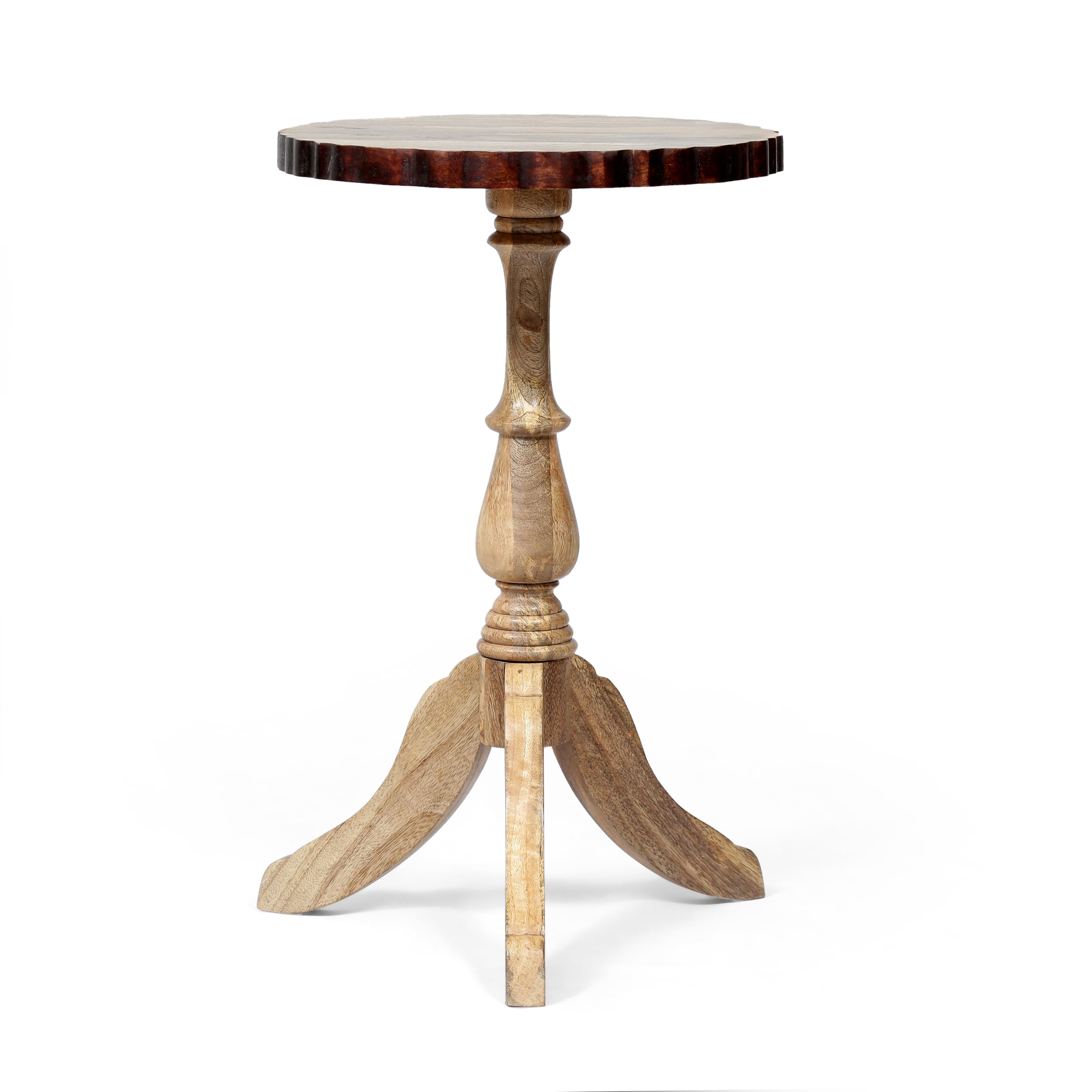 Noble House Rooker Mango Wood End Table (Set of 2), Natural