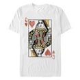 thumbnail image 2 of Lost Gods Men's Graphic T-Shirt - Queen of Hearts Short Sleeve White Tee,, 2 of 4