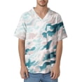thumbnail image 5 of Yiaimeir Men's Casual T-Shirt Short-Sleeved V-Neck Printed Front Pocket Top, 5 of 5
